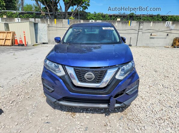 KNMAT2MV7JP554030 2018 NISSAN ROGUE Blue Դիմացի տեսք