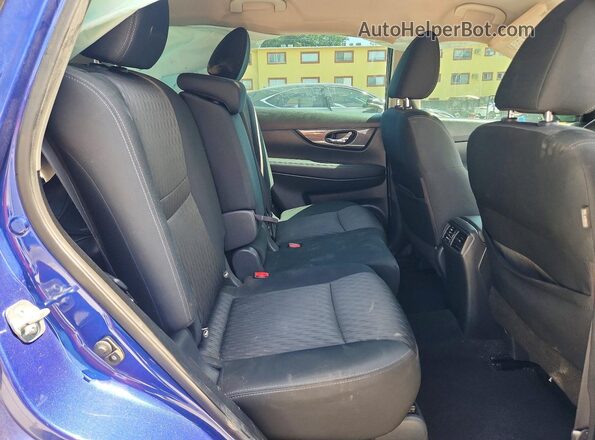 KNMAT2MV7JP554030 2018 NISSAN ROGUE Blue Հետևի նստատեղերի տեսք