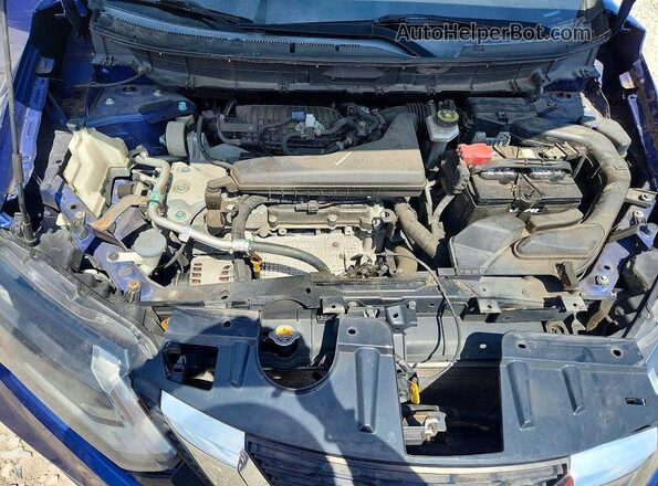 KNMAT2MV7JP554030 2018 NISSAN ROGUE Blue Սալոնի հետևի տեսք