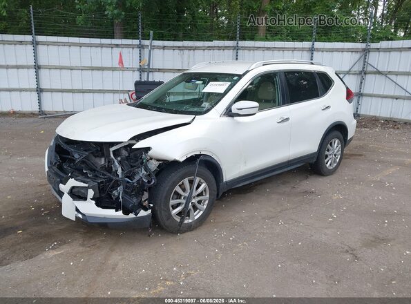 KNMAT2MV7KP537486 2019 NISSAN ROGUE White Առջևի ձախ երեք քառորդ տեսարան