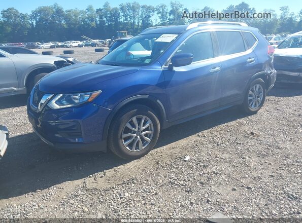 KNMAT2MV7KP552618 2019 NISSAN ROGUE Blue წინა მარცხენა ხედი სამი მეოთხედიდან