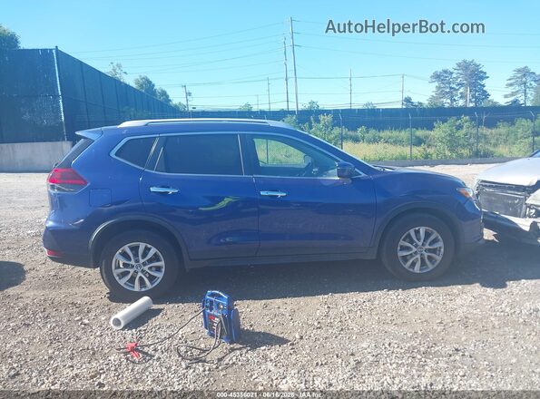 KNMAT2MV7KP552618 2019 NISSAN ROGUE Blue უკანა სალონის ხედი