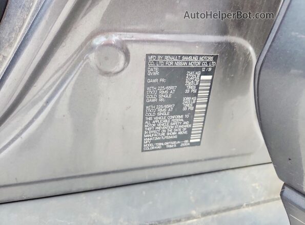 KNMAT2MV7LP534041 2020 NISSAN ROGUE Gray 