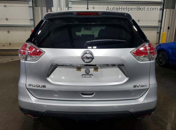 KNMAT2MV8GP610212 2016 NISSAN ROGUE Silver Вид ззаду