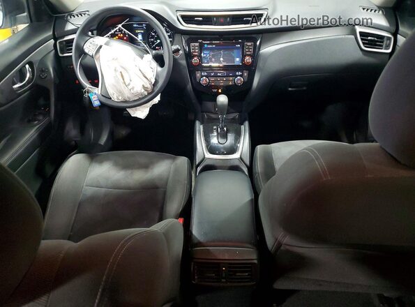 KNMAT2MV8GP610212 2016 NISSAN ROGUE Silver Вид панелі приладів