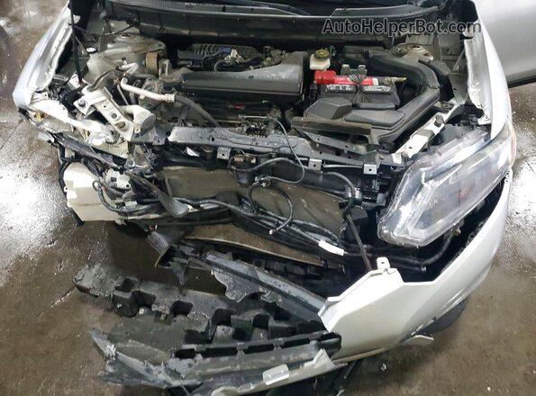 KNMAT2MV8GP610212 2016 NISSAN ROGUE Silver Вид підкапотного простору