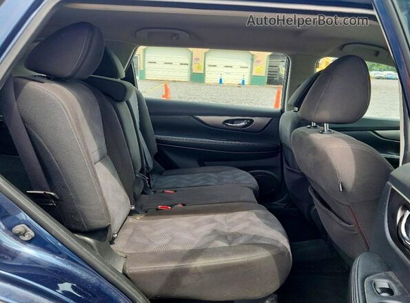KNMAT2MV8GP615183 2016 NISSAN ROGUE Синий Вид задних сидений