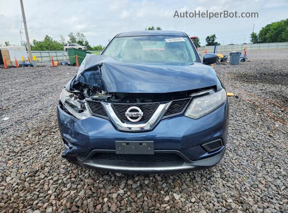 KNMAT2MV8GP615183 2016 NISSAN ROGUE Синий Вид спереди