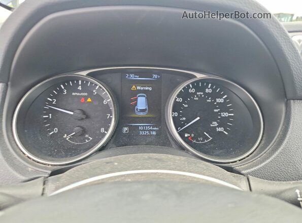 KNMAT2MV8GP615183 2016 NISSAN ROGUE Синий Вид щитка приборов