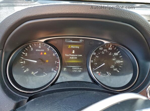 KNMAT2MV8GP624546 2016 NISSAN ROGUE Silver Սարքավորումների վահանակի տեսք