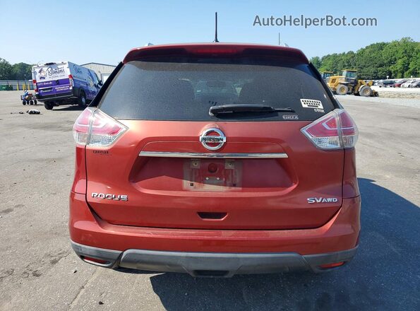 KNMAT2MV8GP630475 2016 NISSAN ROGUE Red Հետևի տեսք
