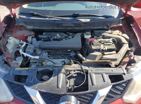 KNMAT2MV8GP630475 2016 NISSAN ROGUE Red Շարժիչի բաժամունքի տեսք