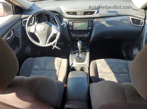 KNMAT2MV8GP630475 2016 NISSAN ROGUE Red Առջևի վահանակի տեսք
