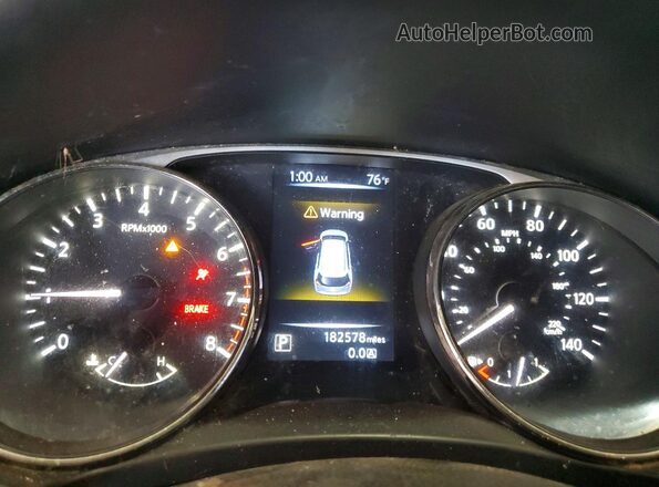 KNMAT2MV8GP644988 2016 NISSAN ROGUE Gray Instrument cluster view