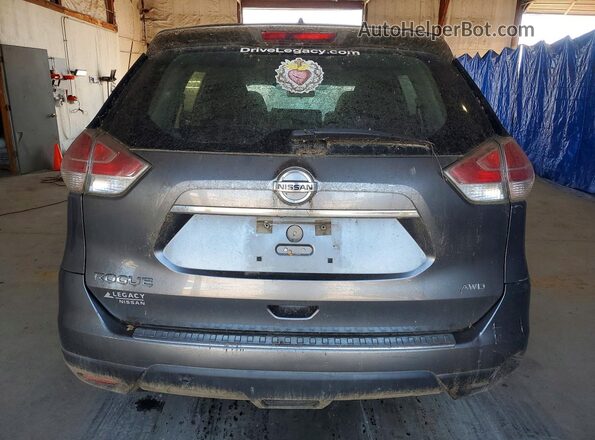 KNMAT2MV8GP644988 2016 NISSAN ROGUE Gray Rear view