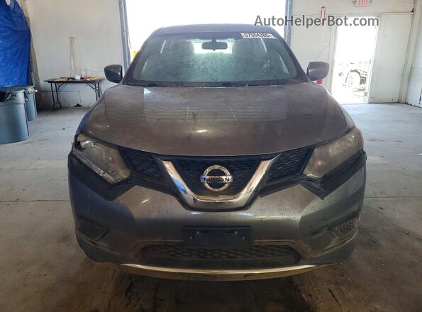 KNMAT2MV8GP644988 2016 NISSAN ROGUE Gray Front view