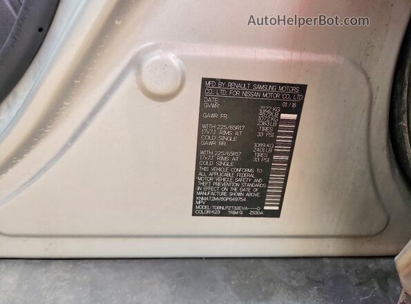 KNMAT2MV8GP649754 2016 NISSAN ROGUE Silver 