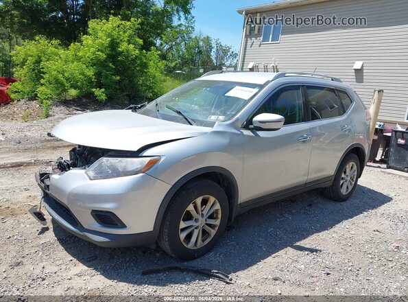 KNMAT2MV8GP652413 2016 NISSAN ROGUE Silver წინა მარცხენა ხედი სამი მეოთხედიდან