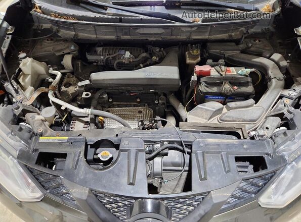 KNMAT2MV8GP658986 2016 NISSAN ROGUE Black Vista del compartimento del motor