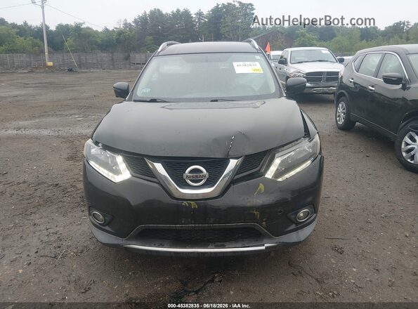 KNMAT2MV8GP694662 2016 NISSAN ROGUE Black Front view