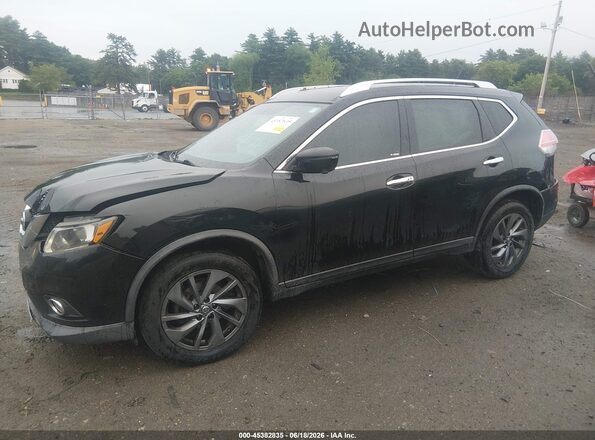 KNMAT2MV8GP694662 2016 NISSAN ROGUE Black Front left