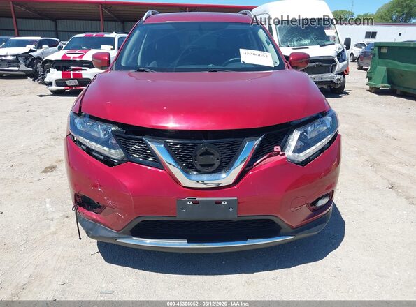 KNMAT2MV8GP694869 2016 NISSAN ROGUE Red Front view