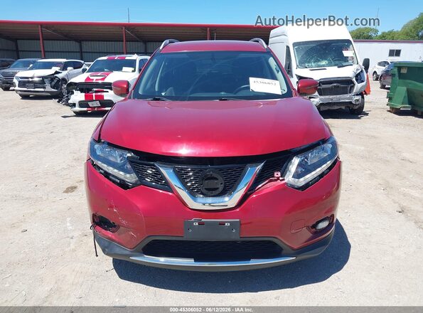 KNMAT2MV8GP694869 2016 NISSAN ROGUE Red Rear interior view