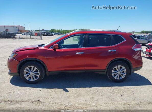 KNMAT2MV8GP694869 2016 NISSAN ROGUE Red 