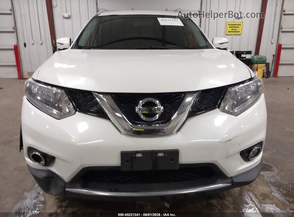 KNMAT2MV8GP727918 2016 NISSAN ROGUE White Vista del cuadro de instrumentos