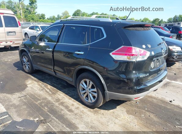 KNMAT2MV8GP733735 2016 NISSAN ROGUE Black Rear left