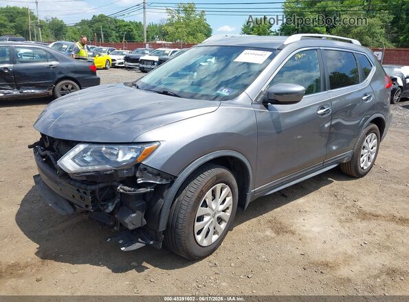 KNMAT2MV8HP538204 2017 NISSAN ROGUE Gray Առջևի ձախ երեք քառորդ տեսարան
