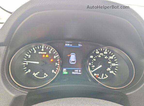 KNMAT2MV8JP544848 2018 NISSAN ROGUE Gray Instrument cluster view