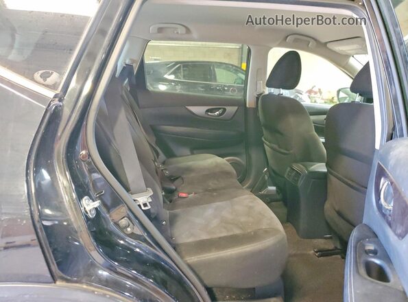 KNMAT2MV9GP607478 2016 NISSAN ROGUE Black უკანა სალონის ხედი