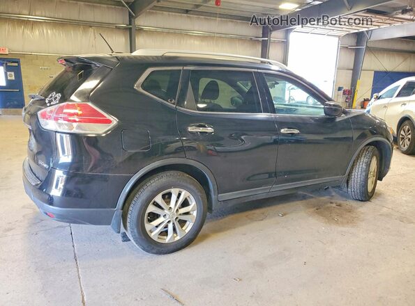KNMAT2MV9GP607478 2016 NISSAN ROGUE Black უკანა მარჯვენა