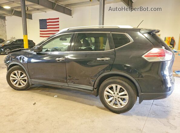 KNMAT2MV9GP607478 2016 NISSAN ROGUE Black უკანა მარცხენა