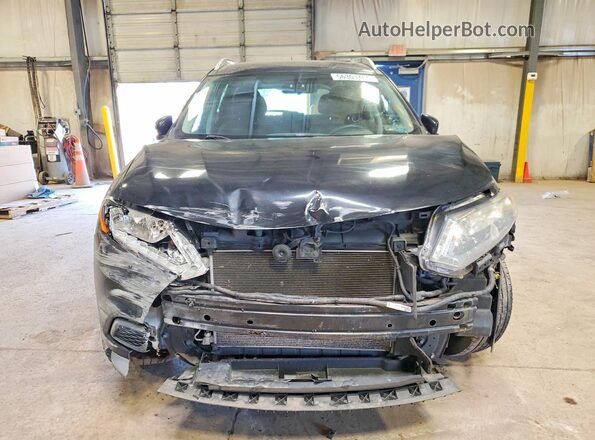 KNMAT2MV9GP607478 2016 NISSAN ROGUE Black წინა ხედი
