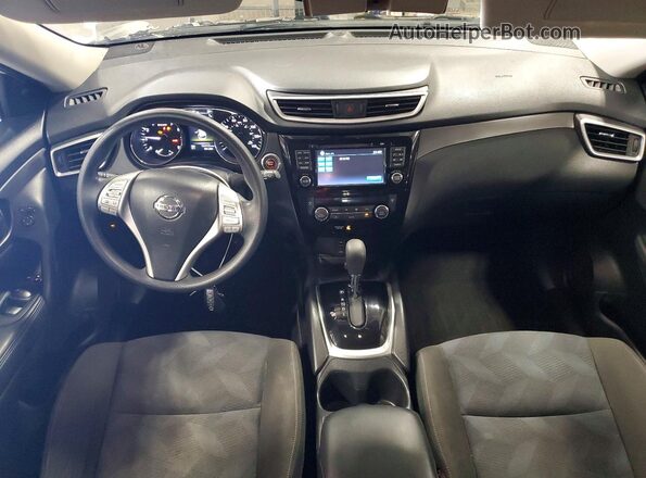KNMAT2MV9GP616813 2016 NISSAN ROGUE White Вид панелі приладів