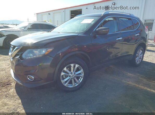 KNMAT2MV9GP642747 2016 NISSAN ROGUE Blue წინა მარცხენა ხედი სამი მეოთხედიდან