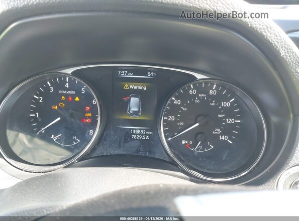 KNMAT2MV9GP642747 2016 NISSAN ROGUE Blue უკანა სავარძლების ხედი