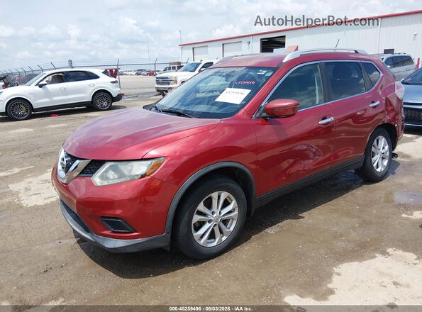 KNMAT2MV9GP681239 2016 NISSAN ROGUE Red Front left