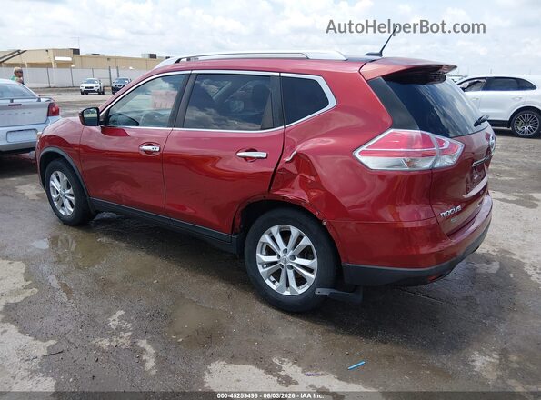KNMAT2MV9GP681239 2016 NISSAN ROGUE Red Rear left