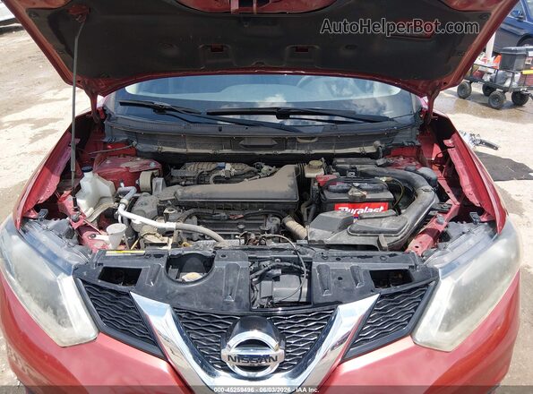 KNMAT2MV9GP681239 2016 NISSAN ROGUE Red Rear view