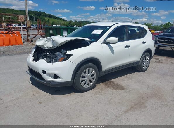 KNMAT2MV9GP690040 2016 NISSAN ROGUE White Առջևի ձախ երեք քառորդ տեսարան