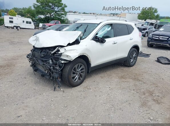 KNMAT2MV9GP701246 2016 NISSAN ROGUE White Առջևի ձախ երեք քառորդ տեսարան