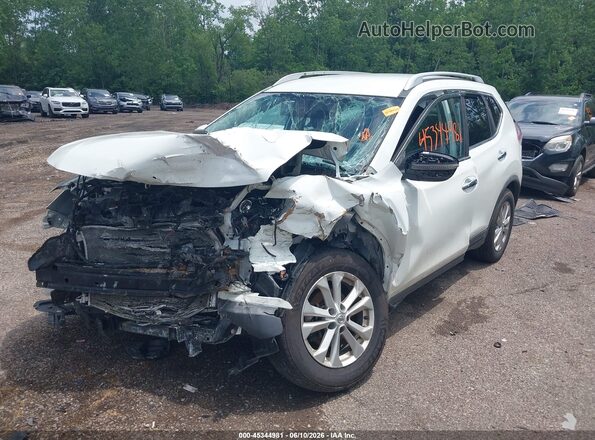 KNMAT2MV9GP705751 2016 NISSAN ROGUE White წინა მარცხენა ხედი სამი მეოთხედიდან