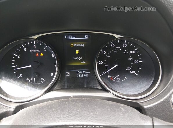 KNMAT2MV9GP708438 2016 NISSAN ROGUE Black უკანა სავარძლების ხედი