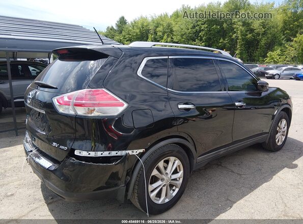 KNMAT2MV9GP708438 2016 NISSAN ROGUE Black უკანა მარჯვენა