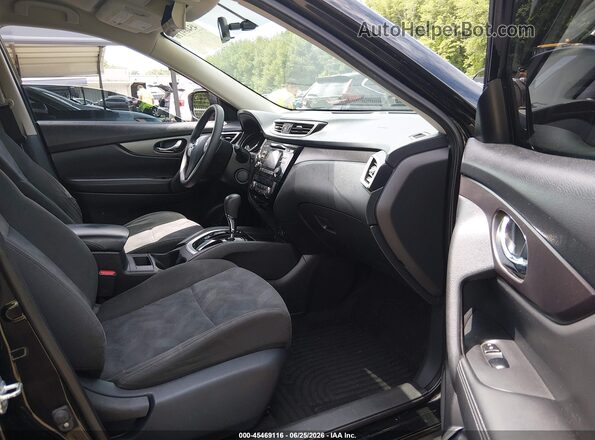 KNMAT2MV9GP708438 2016 NISSAN ROGUE Black წინა სალონის ხედი