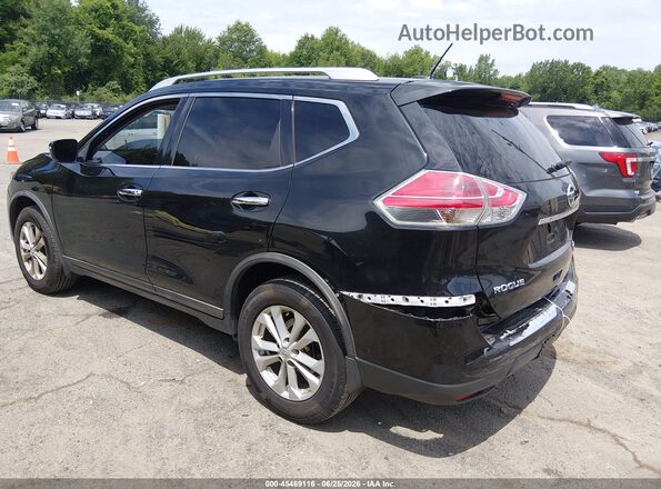 KNMAT2MV9GP708438 2016 NISSAN ROGUE Black უკანა მარცხენა