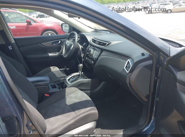 KNMAT2MV9GP713476 2016 NISSAN ROGUE Синий Вид салона спереди